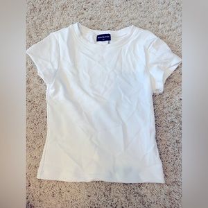 White Fox take me there ribbed baby tee